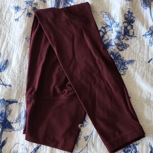 lululemon athletica Maroon High-Rise Performance Leggings